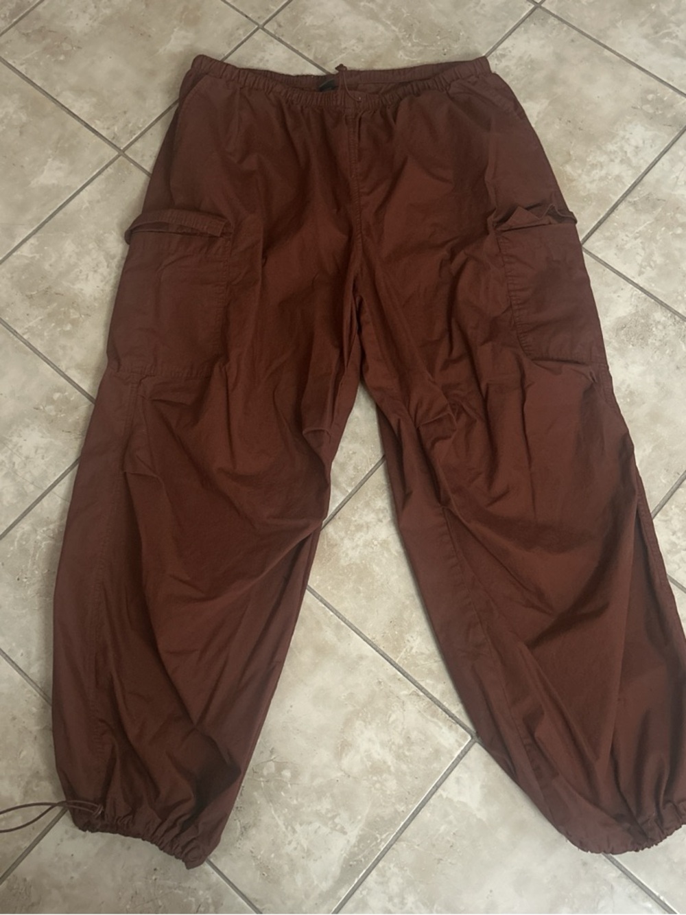 Wild Fable High Rise Women’s Cargo Parachute Pants Relax Oversized Fit Sz XXL - Picture 2 of 9